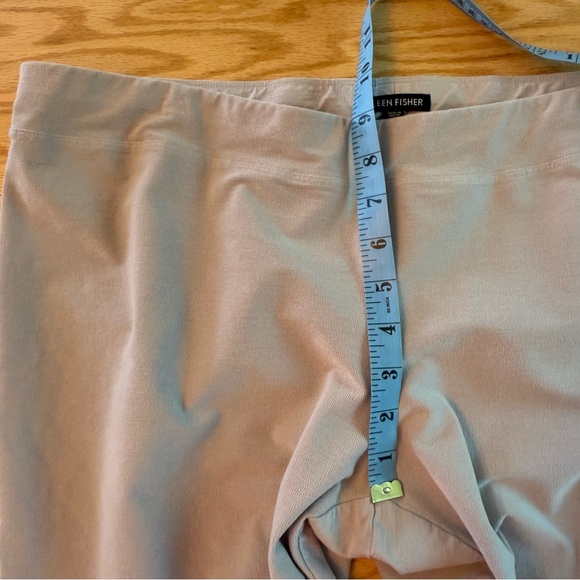 Eileen Fisher Stretch Crepe Knit Pull-On Straight Leg Pant Silver Grey XL - Picture 9 of 11